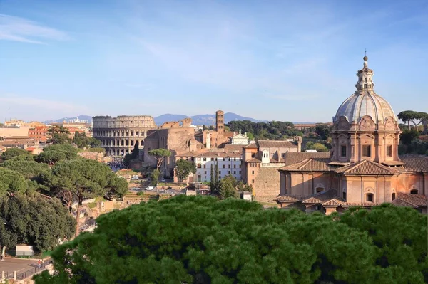 Colosseum Rom Italien Rione Monti Stadsbild Med Colosseum Monti Distriktet — Stockfoto