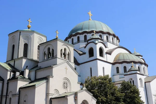 Cathédrale Sainte Sava Belgrade Serbie Église Orthodoxe — Photo