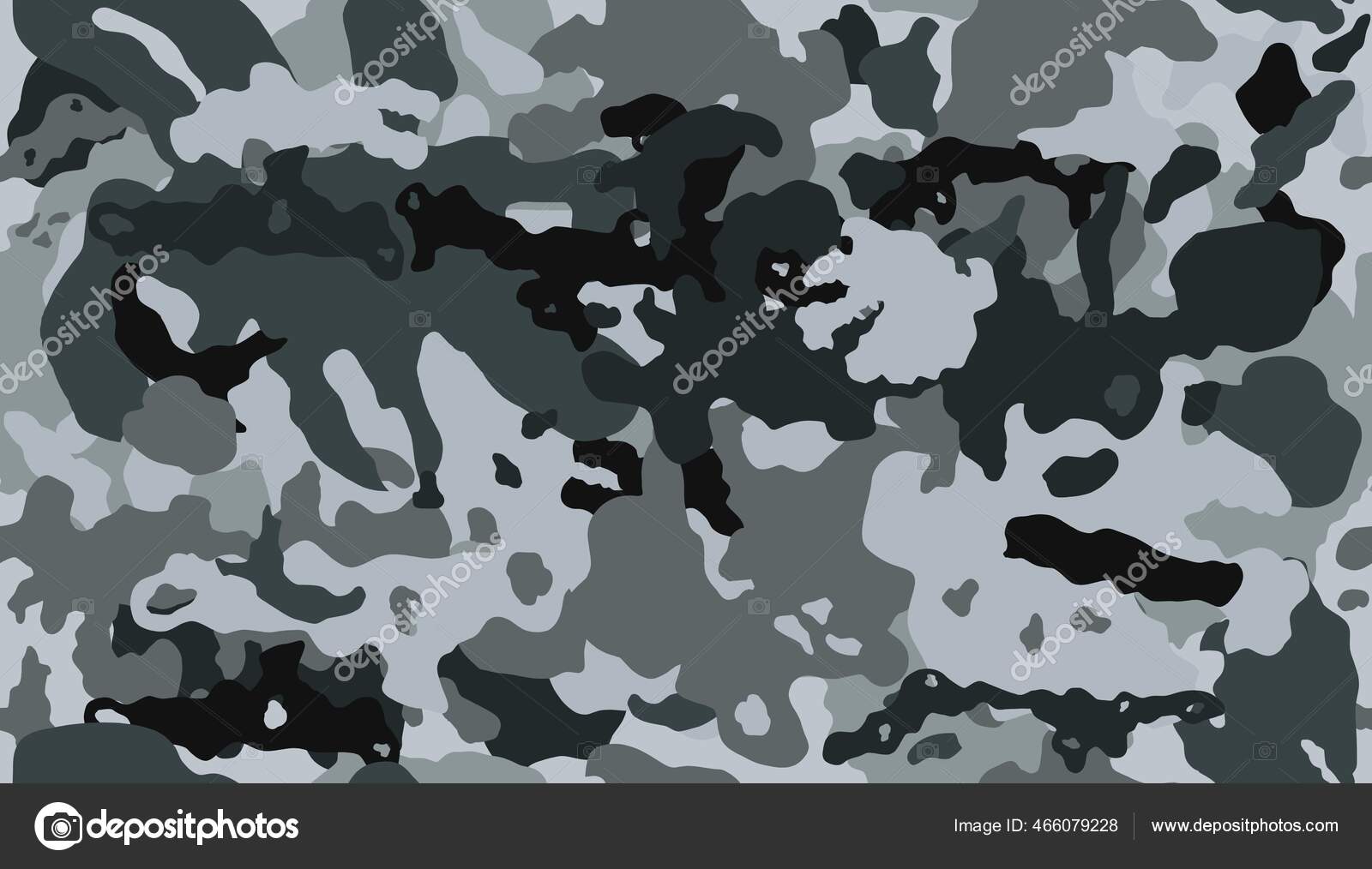 Texture Military Camouflage Seamless Grey Black Camouflage Pattern