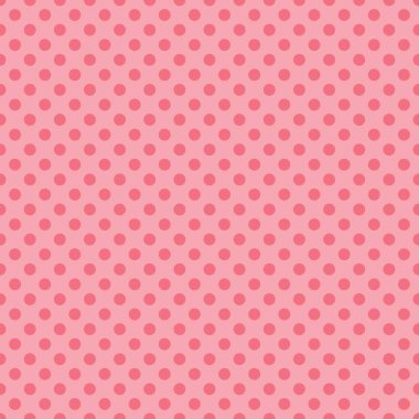 Noktasız polka desenli vektör. Pembe renk. Polka dokuyu noktalıyor.