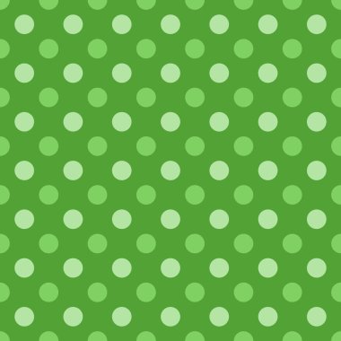 Kusursuz puantiyeli kumaş. Yeşil renk. Retro polka noktalar vektörü.