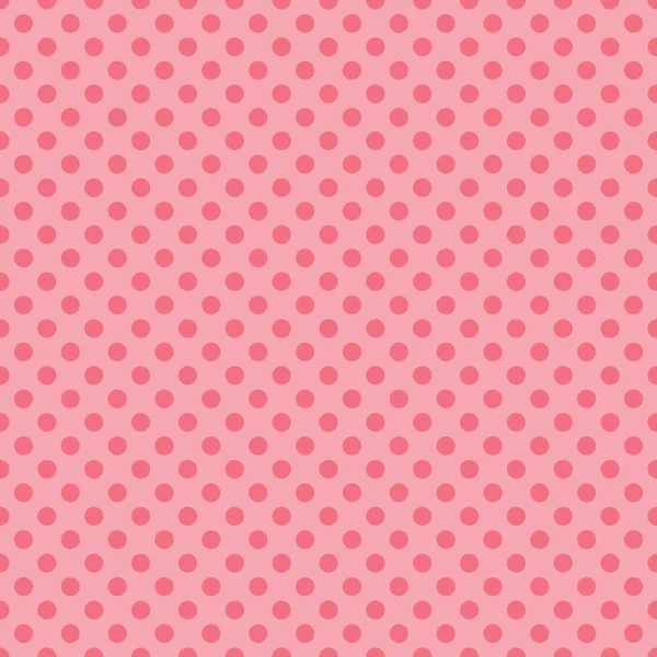 Seamless Polka Dot Pattern Vector Pink Color Polka Dots Texture — Stock Vector