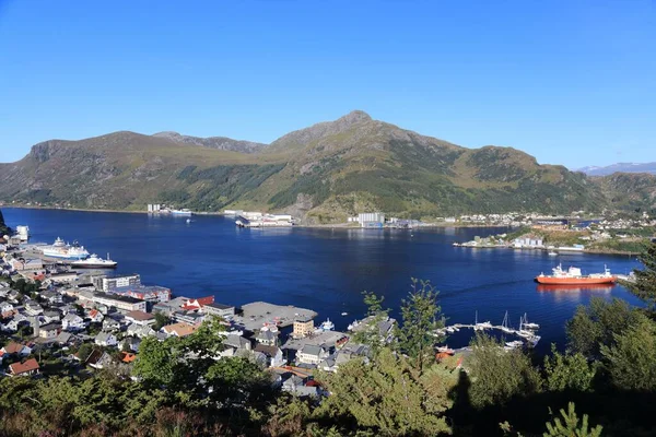 挪威Maloy镇 Vagsoy岛 挪威Vestland县的渔港 — 图库照片