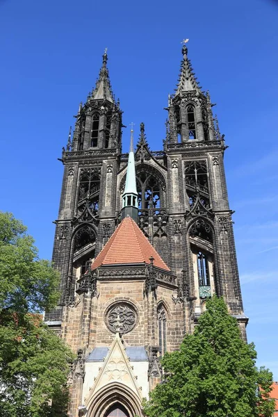 Iglesia Catedral Meissen Meissner Dom Alemania Monumentos Alemanes —  Fotos de Stock