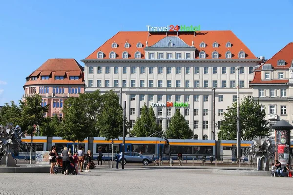 Leipzig Germany Мая 2018 Года Отели Лейпцига Германия Лейпциг Величине — стоковое фото