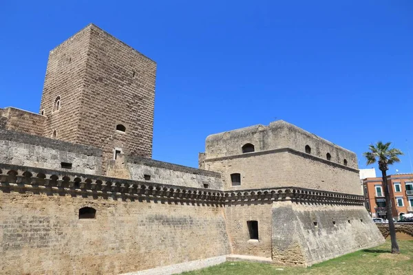 Город Бари Италия Средневековый Замок Полное Итальянское Название Кастелло Норманно — стоковое фото