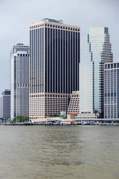 New York Nuage Pluie Paysage Urbain Manhattan Skyline Brooklyn — Photo