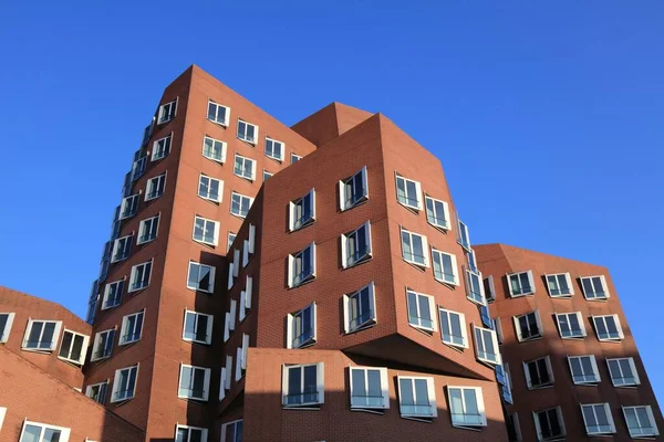 Dusseldorf Duitsland September 2020 Neuer Zollhof Moderne Architectuur Düsseldorf Duitsland — Stockfoto