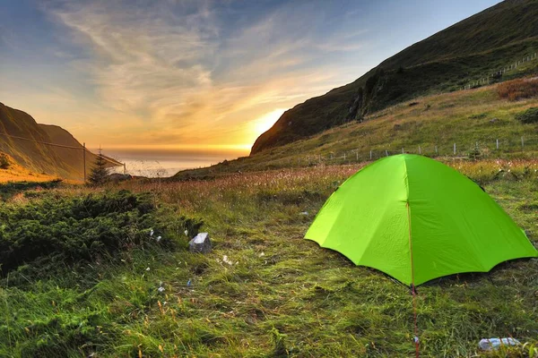 Norvège Camping Aventure Vacances Plein Air Stadlandet Péninsule Norvège — Photo