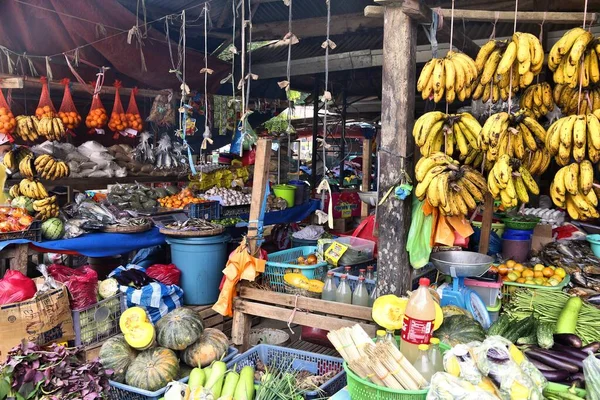 Эль Нидо Филиппинес Декабря 2017 Года Фрукты Овощи Местном Продовольственном — стоковое фото