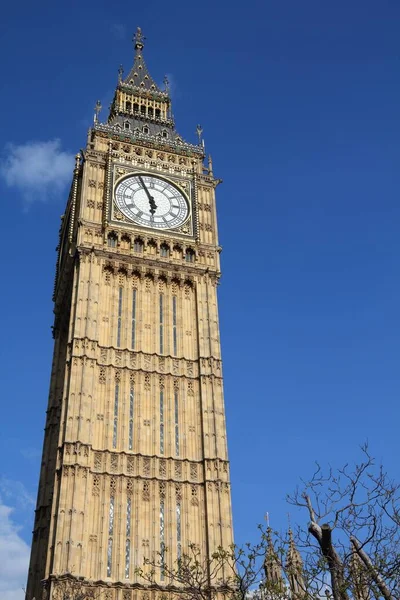 Big Ben Clock Palác Parlamentu Londýně Pamětihodnosti Londýna — Stock fotografie