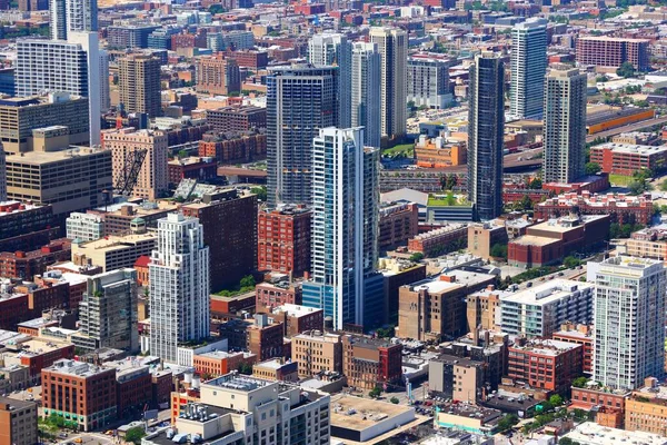 Chicago Şehri Hava Manzarası Loop Şehir Manzarası Birleşik Devletler Şehir — Stok fotoğraf