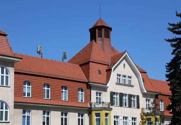 Город Кнуров Польше Здание Муниципальной Больницы — стоковое фото