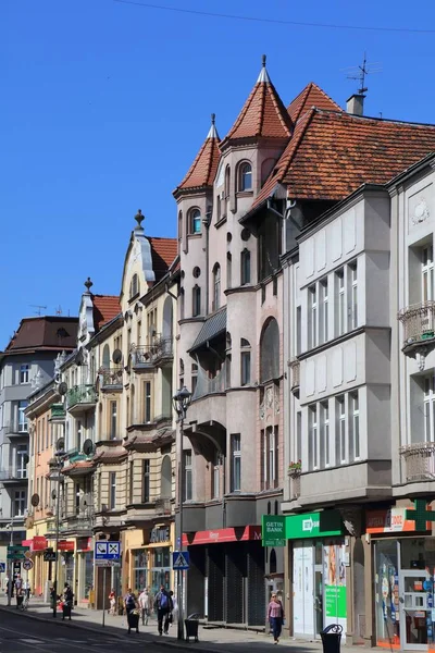 Gliwice Polonia Mayo 2021 Vista Calle Zwyciestwa Ciudad Gliwice Polonia — Foto de Stock