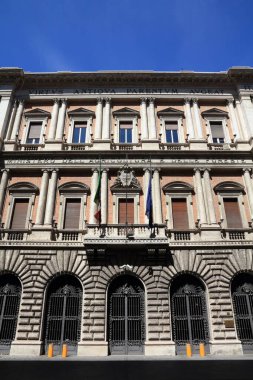 ROME, ITALY - 9 Nisan 2012: İtalya 'da İtalyan hükümetinin Tarım, Gıda ve Orman Politikaları Bakanlığı (İtalyanca: Ministero delle Politiche Agricole, Alimentari e Forestali veya MiPAAF).