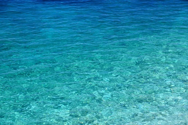 Struttura Dell Acqua Estiva Mare Adriatico Acqua Turchese Acquerello Colorato — Foto Stock