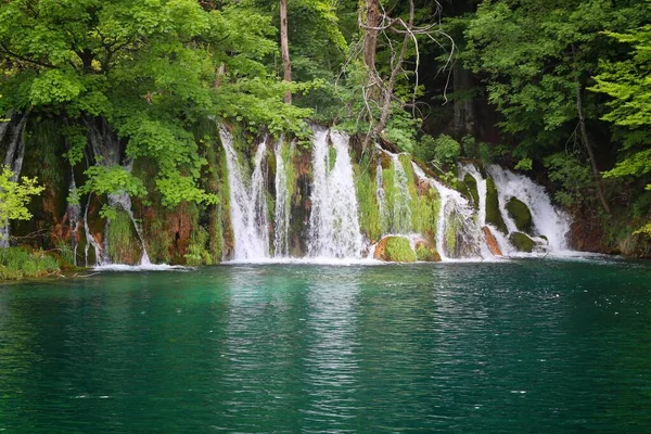 Nationalpark Plitvicer Seen Kroatien Wasserfälle Erstaunliche Landschaft — Stockfoto