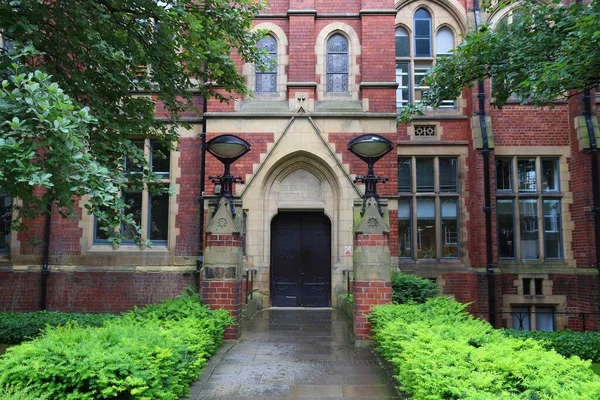 Leeds City Reino Unido Universidade Leeds Arquitetura Antiga Faculdade — Fotografia de Stock