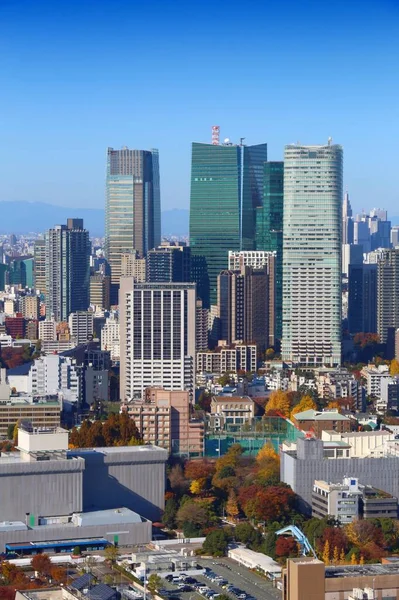 Tokió Városának Látképe Főváros Japán Kilátás Roppongi Shibuya Kerületek — Stock Fotó