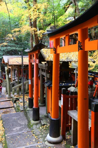 Kyoto Japonsko 2016 Toriové Brány Svatyně Fushimi Inari Taisha Japonském — Stock fotografie