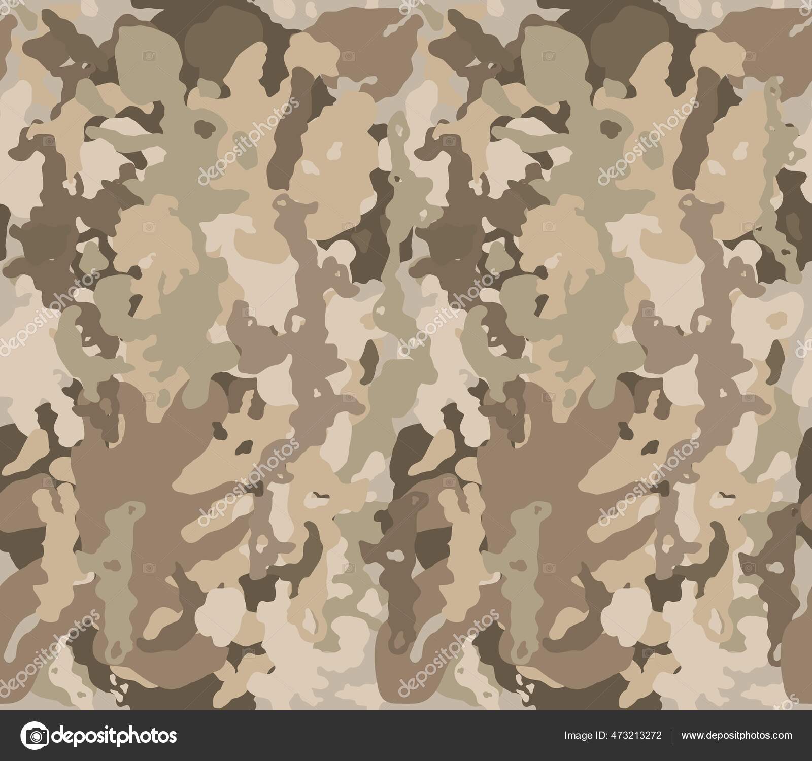 Texture Military Camouflage Seamless Desert Camouflage Pattern