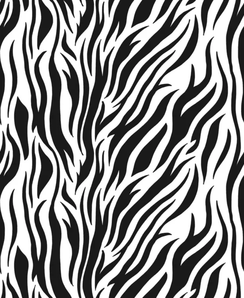 Padrão Sem Costura Pele Zebra Zebra Listras Design Impressão Moda — Vetor de Stock