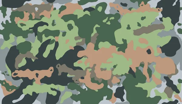 Patrón Camuflaje Vectorial Estampado Militar Camuflaje Patrón Sin Costura Camuflaje — Vector de stock