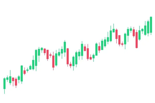 Gyertyatartó Chart Más Néven Japán Gyertyatartó Chart Forex Kereskedelmi Tőzsde — Stock Vector