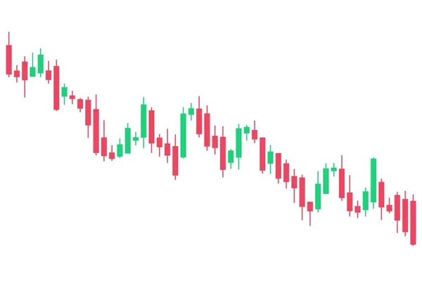 캔버스 일본어 Cancanle Stick Chart Forex 트레이딩 분석을 Japanese Candlestick — 스톡 벡터