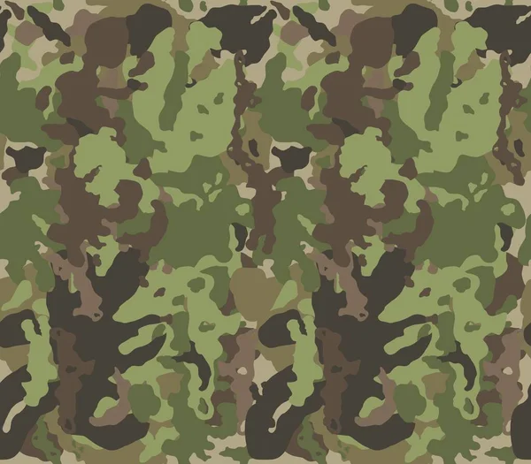 Textura Camuflagem Militar Padrão Camuflagem Sem Costura Desenho Vetor Camo — Vetor de Stock
