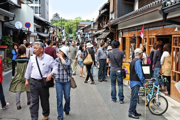 Inuyama Japan Maj 2012 Ludzie Chodzą Inuyama Japonia Inuyama Jest — Zdjęcie stockowe