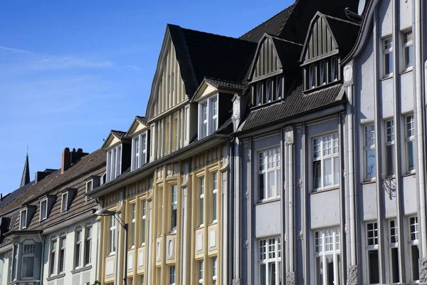 Bottrop City Alemanha Cidade Velha Vista Rua Altmarkt Arquitetura Quadrada — Fotografia de Stock