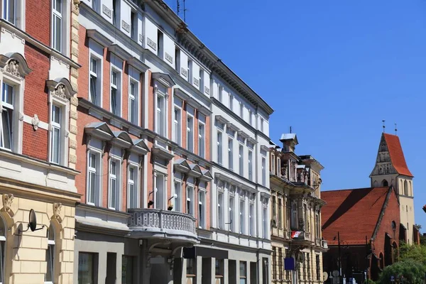 Kedzierzyn Kozle City Poland Old Town Street Kozle District — Stock Photo, Image