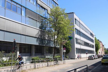 ERLANGEN, GERMANY - 6 Mayıs 2018: Erlangen Üniversitesi Hastanesi (Universitatsklinikum Erlangen). Friedrich Alexander Üniversitesi 'nin bir parçası..