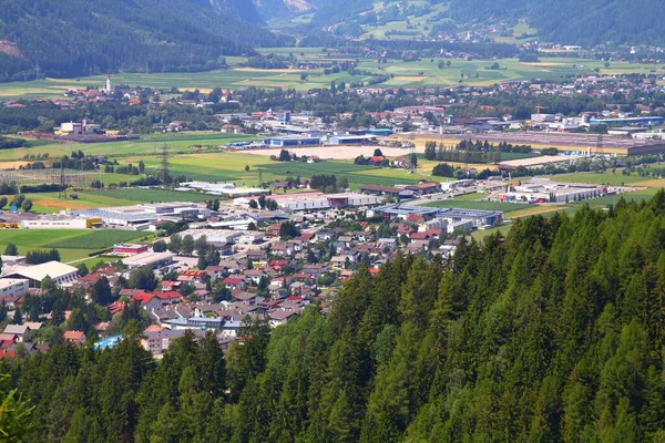 Austria Paesaggio Urbano Nussdorf Debant Lienz Città Del Tirolo — Foto Stock