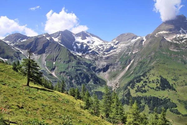 Montanhas Áustria Hohe Tauern National Park Glocknergruppe Gama Montanhas Picos — Fotografia de Stock