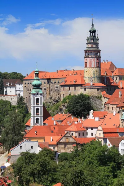 Чешский Город Чески Крумлов Включен Список Всемирного Наследия Юнеско — стоковое фото