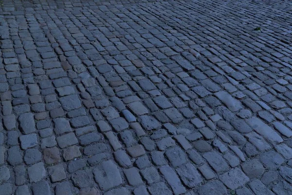 Нічна Брукована Вулиця Кобблстоун Європі Нюрнберґ Німеччина — стокове фото