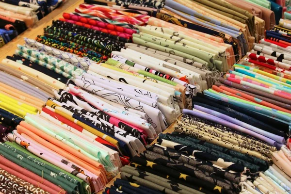 Японские Полотенца Tenugui Магазине Киото Полотенца Рук Tenugui Типичный Маленький — стоковое фото