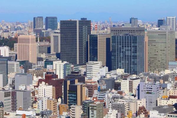 스카이라인 Tokyo City Japan Cityscape View Uchisaiwaicho District Chiyoda Ward — 스톡 사진