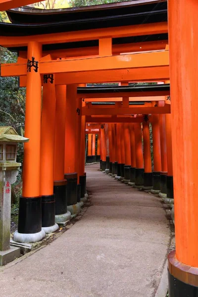 Kyoto Japan November 2016 Torii Portar Fushimi Inari Taisha Helgedom — Stockfoto