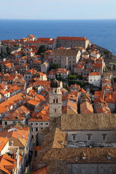Paysage Urbain Dubrovnik Croatie Vieille Ville Médiévale Vue — Photo