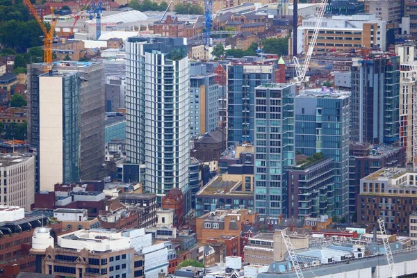 Moderne Ontwikkeling Londen Vanuit Lucht Met Wolkenkrabbers Whitechapel — Stockfoto