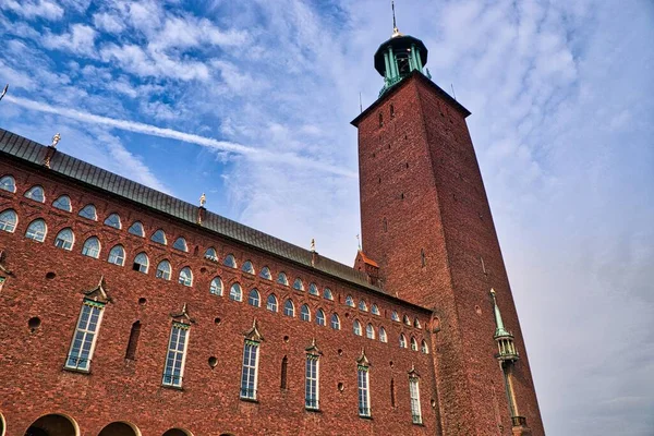 Sztokholm Szwecji Stadshuset Urząd Miasta Zdjęcie Hdr — Zdjęcie stockowe