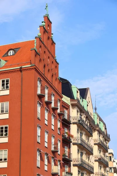 Norr Malastrand Sokak Mimarisi Kungsholmen Adası Stockholm City Sveç — Stok fotoğraf