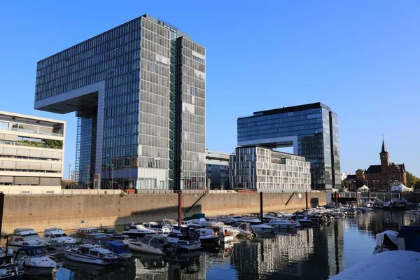 Cologne Duitsland September 2020 Skyline Van Het District Rheinauhafen Keulen — Stockfoto