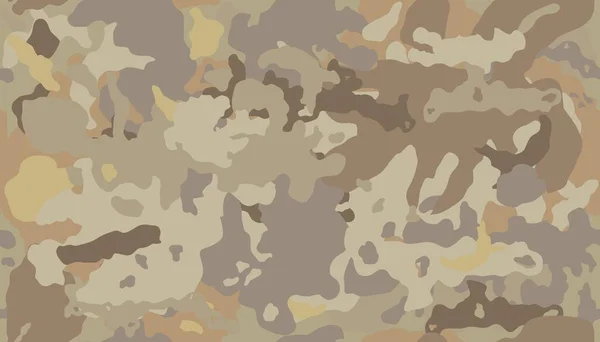 Wüstentarnmuster Militärischer Camouflage Modeaufdruck Nahtloses Tarnmuster — Stockvektor