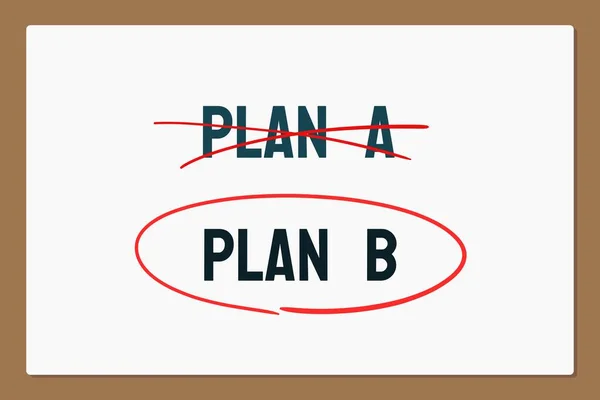Planı Planı Planlama Strateji Projesinde Acil Durum Planı — Stok Vektör