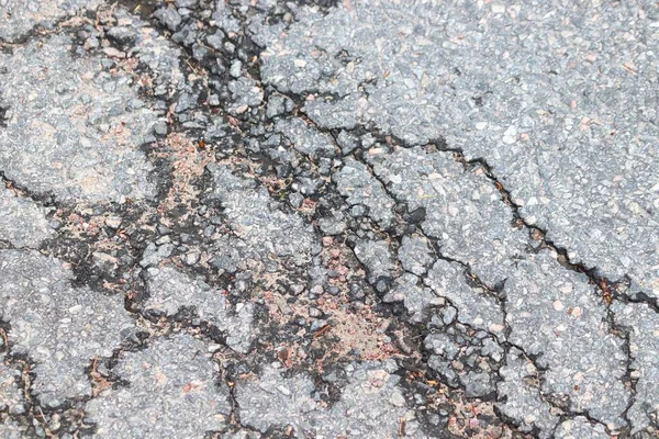 Damaged Local Street Stockholm Sweden Road Maintenance Concept — Stock Photo, Image