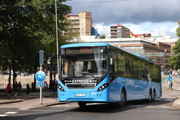 Gothenburg Zweden August 2018 Stadsbuschauffeur Göteborg Zweden Göteborg Één Grootste — Stockfoto